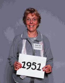 58, Barbara Chandler Hammon - 49, Mary Sue Craver Vilardo - 51 Standing: Mickey Vuotto - 57, Ed