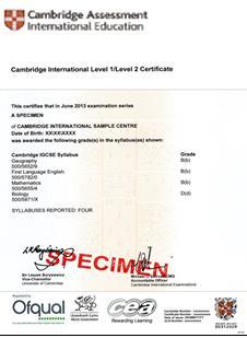 In Cambridge IGCSE First Language English (0500) where the Speaking and Listening test has not been taken, only your overall grade (A*-G) will be recorded on your final certificate.