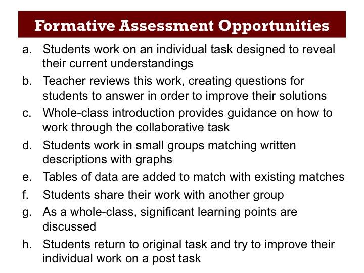 The Classroom Challenges are specifically designed to create opportunities for formative assessment.