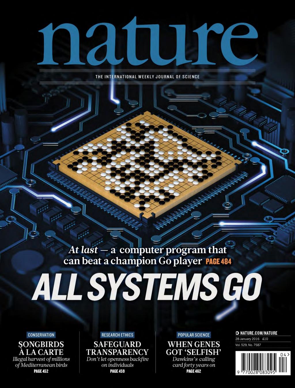 In Nature, 27 January 2016 DeepMind s program AlphaGo beat Fan Hui, the European Go champion, ﬁve Emes out of ﬁve in tournament condieons.