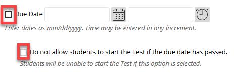 19. In Test Availability Exceptions area, instructors can add special date/time exceptions for certain students.