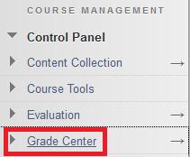 Using the Grade Center Grading 1.