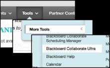 To add a link to Blackboard Collaborate Ultra on your course menu: Click the plus sign at the top, left of the