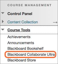 Be careful not to select other tools with similar names, as they may link to the old version of collaborate.