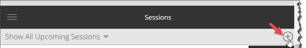 Create a new Session in Blackboard Collaborate Ultra 1.