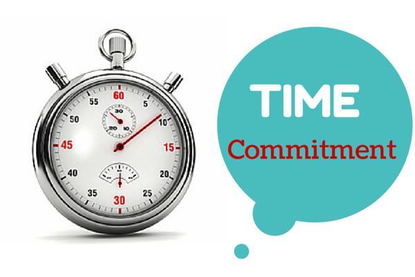 Agree to the rigor/time commitment