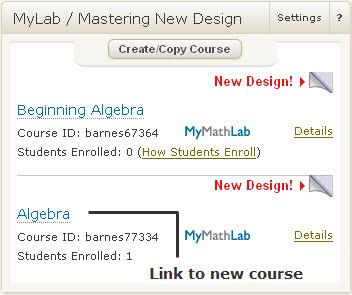 A unique course ID is assigned automatically when you create your course. A course ID usually consists of your last name and five numbers, for example, turner76278.