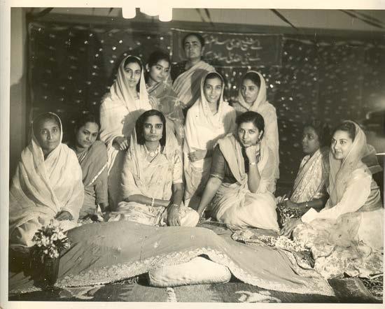 Left to right, front row: Mrs. Noorbi Quadri, Miss Taj Mustafa, Mrs.