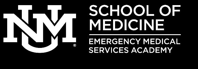 PARAMEDIC TRAINING PROGRAM APPLICATION FOR ADMISSION Last Name: First Name: MI: UNM Student ID Number: *You will receive a UNM ID number after you apply to and have been accepted to UNM Email