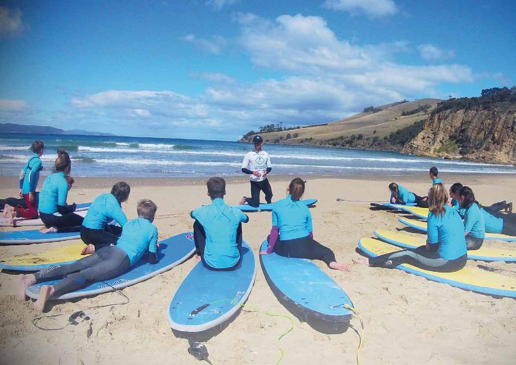 Surfing is a popular component of our
