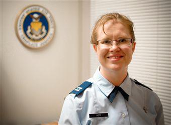 Pastor Kristi Hopp Chaplain ends 8-year journey, achieves calling by Staff Sgt. Lealan Buehrer U.S. Air Force Chaplain (Capt.) Kristi L.
