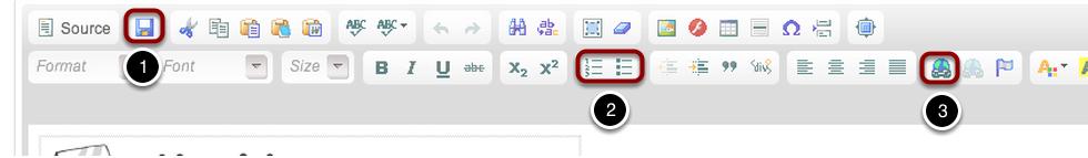 This is the top editing bar. The most important editing tools are highlighted. 1.