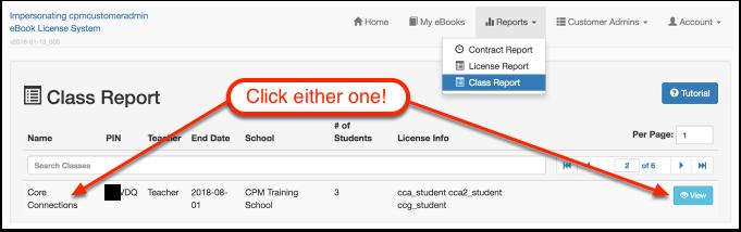 In the 'Students' tab, find the student. Click the 'Remove' button to remove the student from the class and the license from the student.