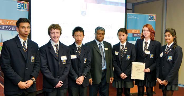 Chief Economist pays a visit The Chief Economist of Bankwest, Mr Alan Langford, visited the school to discuss with over 60 students from Years 10, 11 and 12 the present state of the Australian