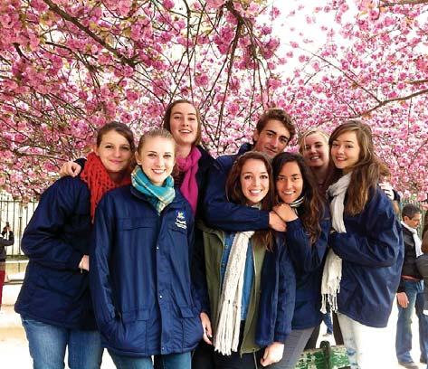From Paris, the group took the fast train south to Aixen-Provence, where they stayed for a week with their French host families and got to experience school and family life.