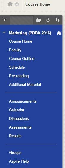 The most recent announcements concerning the courses you are enrolled in will also be displayed on the My Institution page USEFUL TIP: The Bb Student app can be installed on your mobile device.
