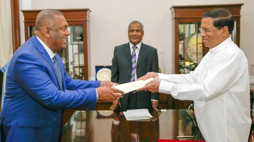 Taking oaths in the presence of President Maithripala Sirisena at the Presidential Secretariat, he re-affirmed his commitment to faithfully perform the duties and discharge the functions of the