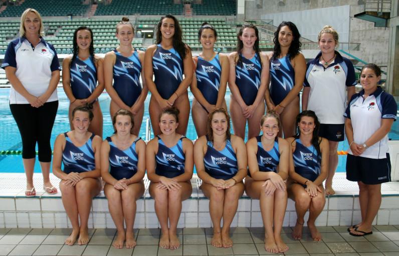 . NSWCCC Open Girls Water Polo Team