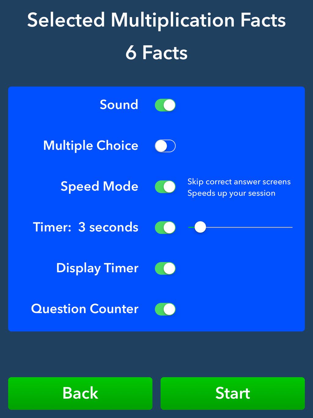 How to Choose Facts to Practice Which facts? If your teacher assigns facts, use those. If not, choose from this list to the right. Do not choose facts that you already know well.