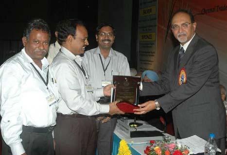 The award, given in the form of a shield and a certificate, was received by Sri N. Prabhakar, Vice President - SD and his team (See Picture 1).