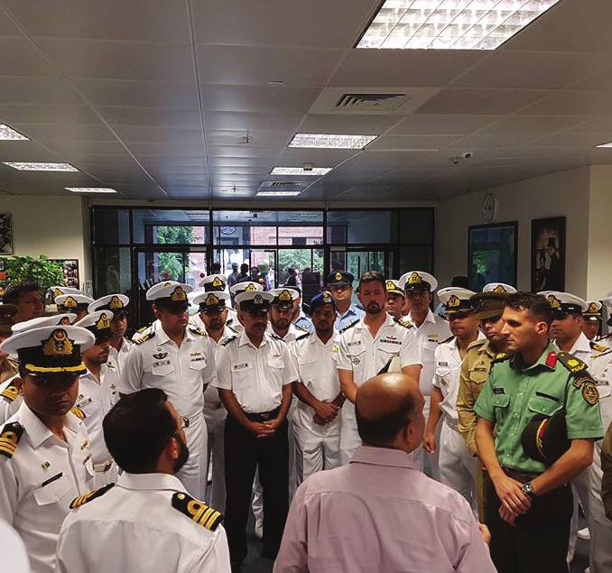 September Delegation of Pakistan Navy War College with group commander 35 participants of workshop organised by AIPS-PHEC and Library experts