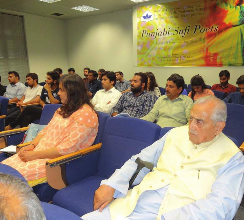 Talks and Seminars Punjab Sufi Poets Sessions The Library in collaboration with the Gurmani Centre for Languages and Literature organised eight sessions of Punjabi Sufi Poets in the seminar room of