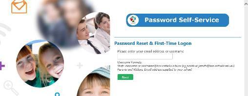 (this is for parents who have never logged into the parent portal) and Forgotten your password?
