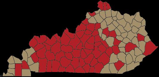 Dual Credit On Demand 7% 4% - 38% 51% KY Counties Represented at Regional Campuses Students served by WKU s Regional Campuses represent 65 Kentucky counties (shaded in red), 18 states, and 6