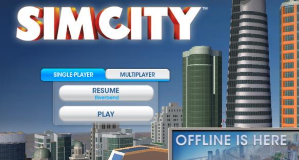 Offline Play Instructions EA has updated new SimCity to allow for offline play anytime, anywhere without the need for an internet connection.