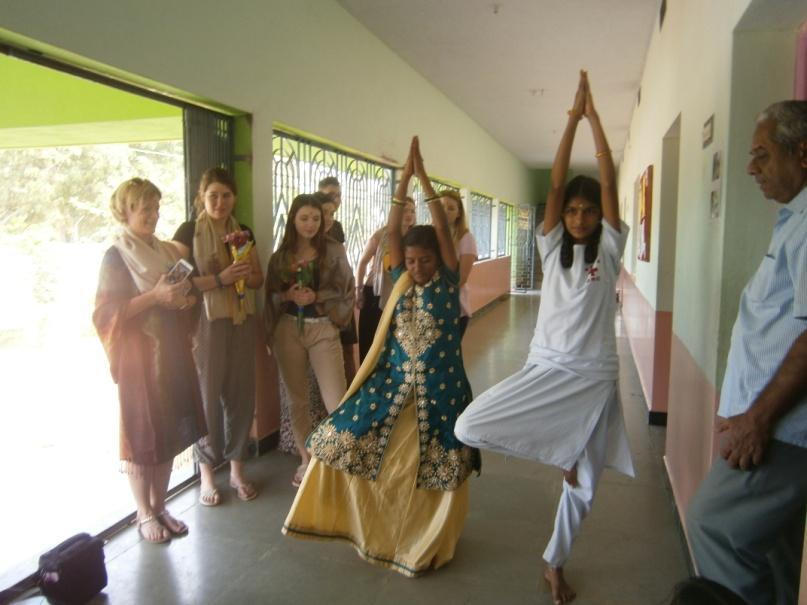Our Hostel students have performed the Yoga infront of them.