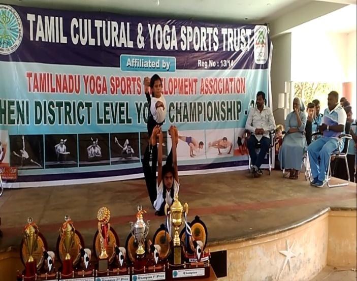2018 District Level yoga competition was conducted in our school campus.