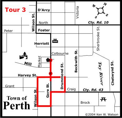 A Walking Tour of Perth - Tour 3 (print this out and take it with you on your next visit to Perth) Original walking tour pamphlet designed by the Perth Local Architectural Conservation Advisory