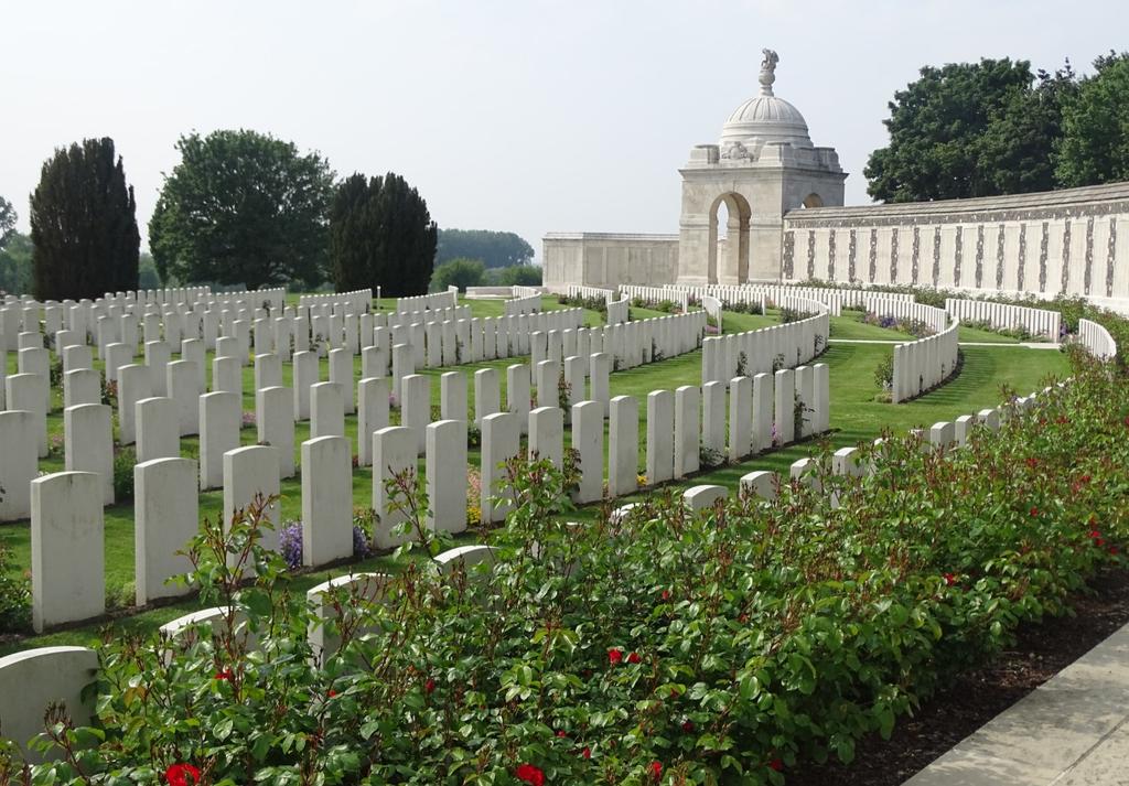 World War One History Trip Continued We picked up the coach at the Menin Gate, where the names of