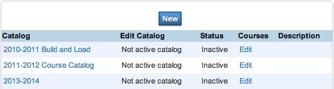 Creating the Course Catalog If you are a first-time PowerScheduler user, and you complete the Auto Scheduler Setup, you do not need to create a course catalog manually.