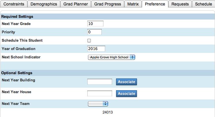 4. Choose Preferences from the menu at the top of the student list, and click a student s name 5.