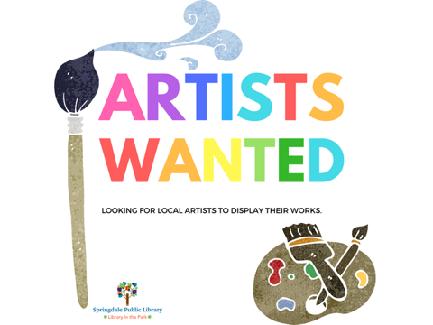 AUGUST 2018 ART SHOW ANNOUNCEMENTS Springdale Public Library has issued a Call to Artists for their monthly program Art in the Park The Springdale Public Library is looking for local