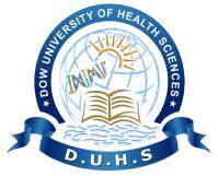 Dow University of Health Sciences Karachi Department of Postgraduate Studies Baba-e-Urdu Road Karachi PAKISTAN http://www.duhs.edu.