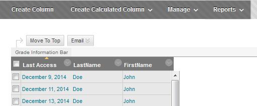 Step 4: Create assignment columns in Grade Center Now that you have created a Weighted Column to calculate grades automatically for you, it s time to create a columns to enter grades for individual