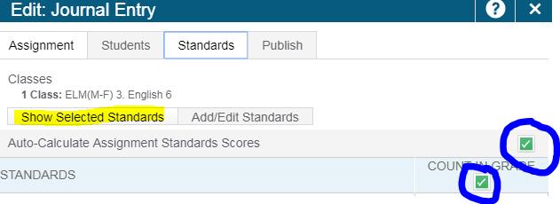 ADD/EDIT STANDARDS Tab THIS TAB and these settings are Only setting up how you want the multiple standards calculated.