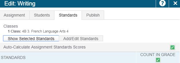 Grades 1 to 9 Standards and Assignments ITS Not Working!