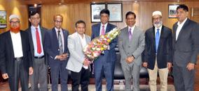 ICMAB Delegation MEETS Commerce Secretary A delegation of ICMAB headed by its President Mr. Mohammed Salim FCMA called on Mr.