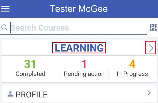 Viewing, Sorting and Filtering Your Training From your ME page, you will see the amount of training that is completed, pending action, or in progress.