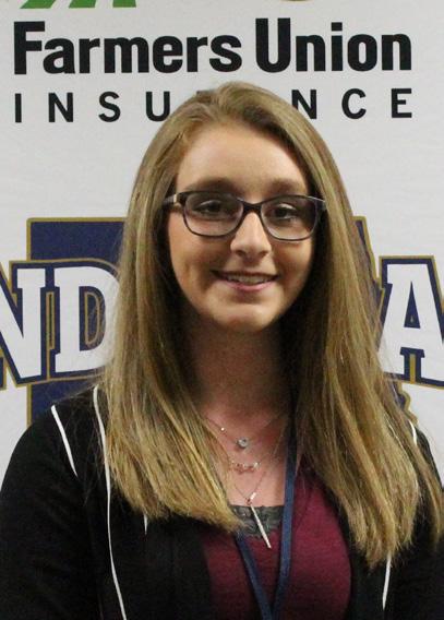 Farmers Union Insurance Distinguished Student: Kyanne Derr Editorial note: We will be publishing a series of articles on getting to know this year s distinguished student finalists.