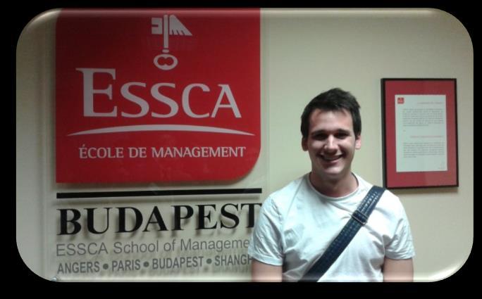 Testimonials from students who have studied at ESSCA Budapest: I am from Australia and have already spent one semester at ESSCA Angers.