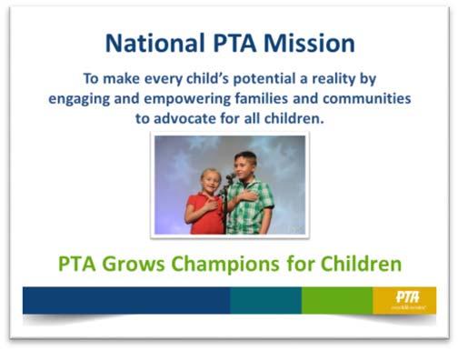 3 MINUTE Explain how advocacy is at the heart of PTA s mission [SHARE] Advocacy is at the heart of PTA s mission: To make every child s potential a reality by engaging and empowering families and