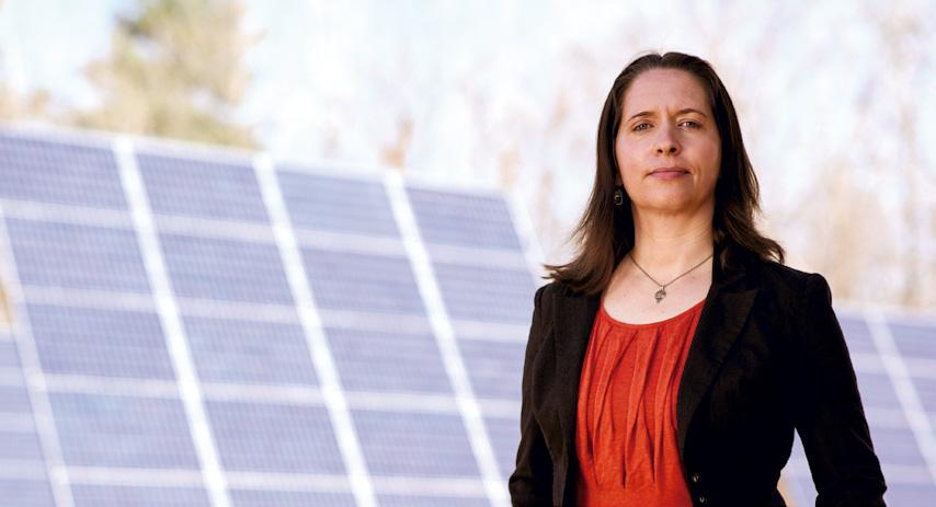 I power a better future. What will it take to transition our energy systems from fossil fuels to renewables, such as wind and solar power? Jennie Stephens, Ph.D.