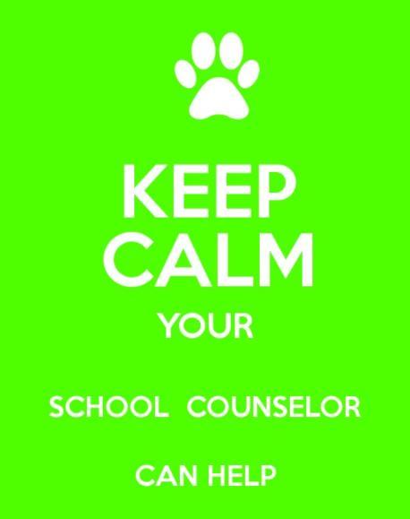 The entire Counseling Department is here to help you!