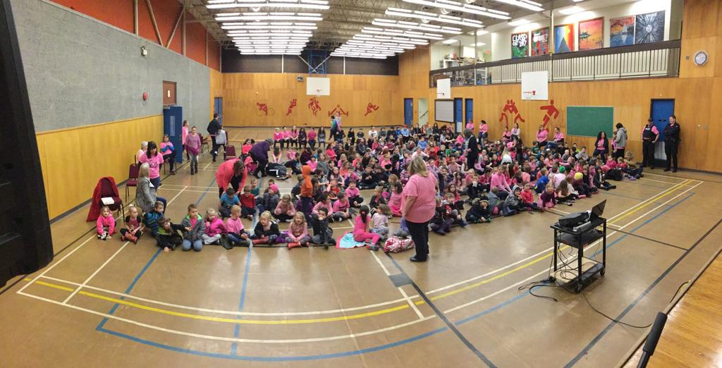 Pink Shirt day Feb 28, 2018 Afternoon assembly was