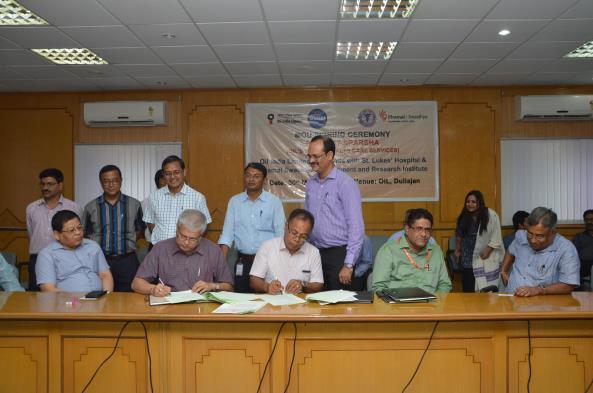 CSR CAPSULE OIL Signs MoU for extending its CSR Project SPARSHA a Mobile Healthcare Service OIL signed two significant MoUs with St.