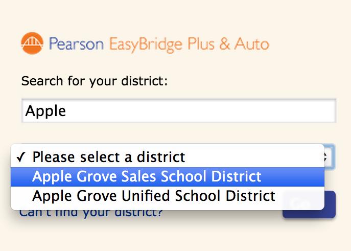 The tabs or windows that you have open will differ based on the curriculum product or quick link you accessed from the EasyBridge window.
